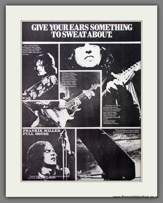 Frankie Miller Full House. Original Advert 1977 (ref AD13111)