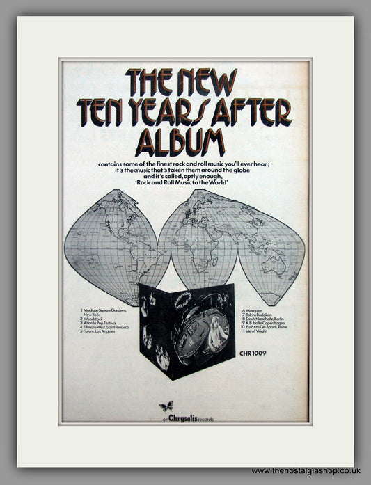 The New Ten Years After Album.  Original Vintage Advert 1972 (ref AD10555)