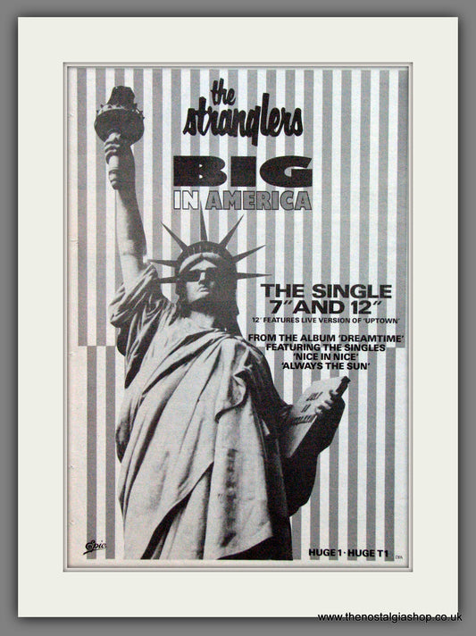 Stranglers (The) Big In America. 1986 Original Advert (ref AD55192)