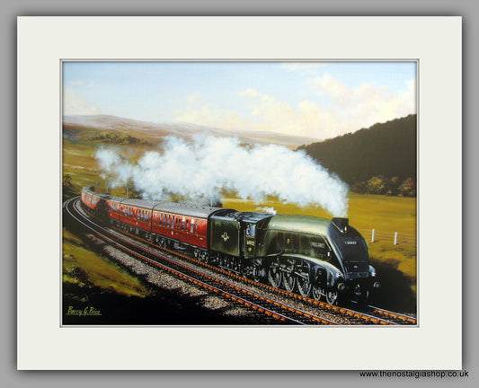 A4 Pacific Mallard No. 60022. Mounted Railway Print.