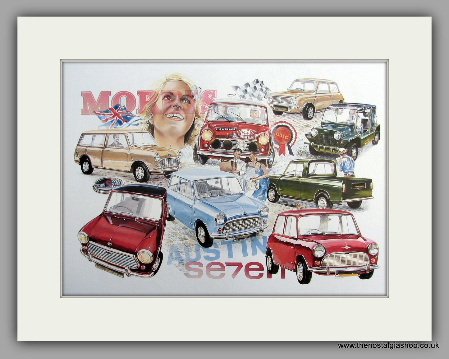 Mini - The Magnificent Mini, Mounted Large print