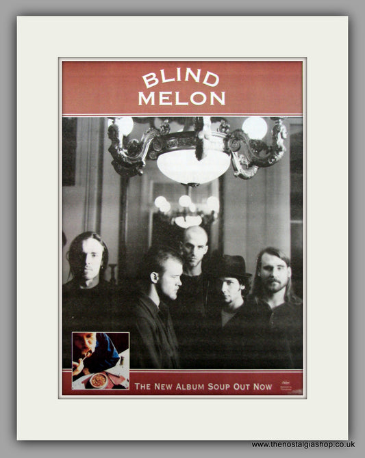 Blind Melon-Soup Out Now.  Original Vintage Advert 1995 (ref AD10599)