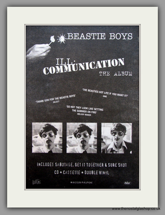 Beastie Boys-ILL Communication.  Original Vintage Advert 1994 (ref AD10604)