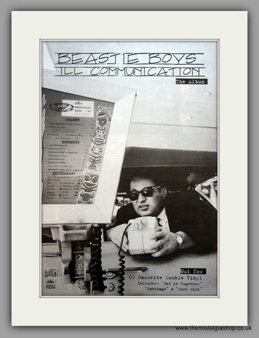 Beastie Boys-ILL Communication.  Original Vintage Advert 1994 (ref AD10605)