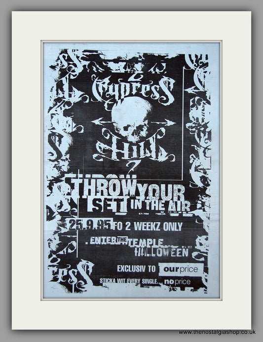 Cypress Hill - Throw Your Set In The Air.  Original Vintage Advert 1995 (ref AD10651)