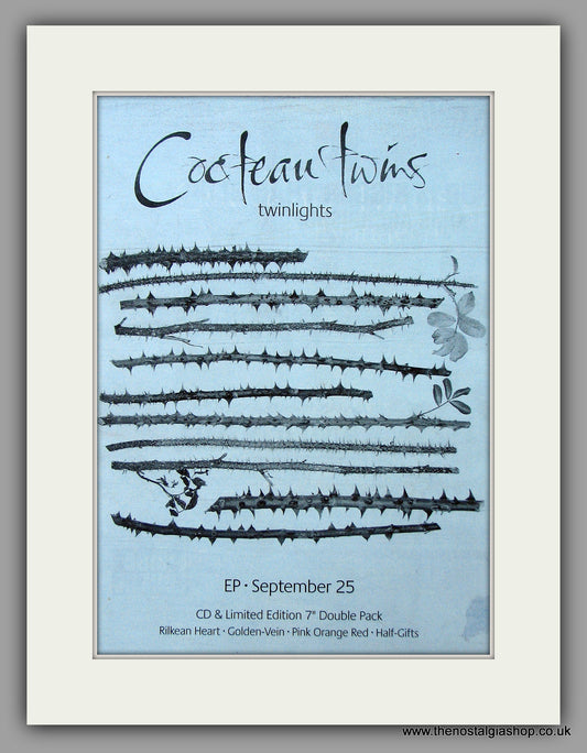 Cocteau Twins - Twinlights.  Original Vintage Advert 1995 (ref AD10655)