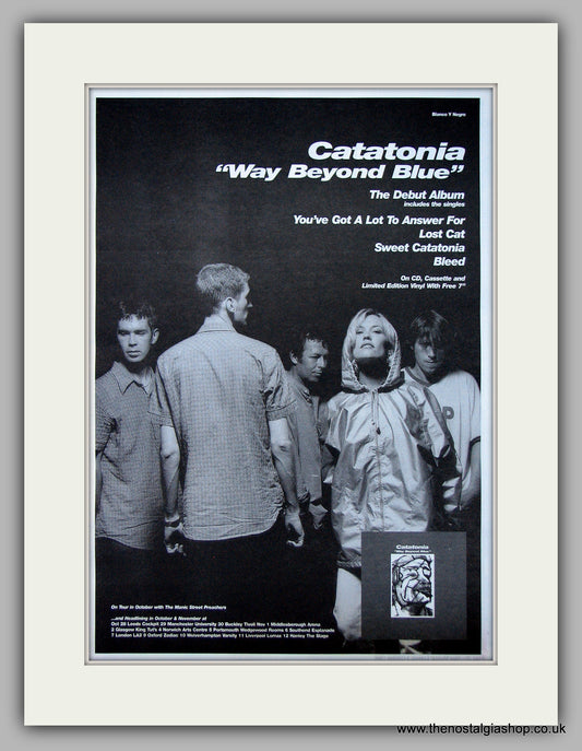 Catatonia - Way Beyond Blue.  Original Vintage Advert 1996 (ref AD10674)