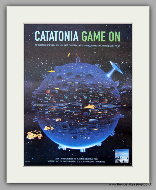 Catatonia - Game On.  Original Vintage Advert 1998 (ref AD10676)