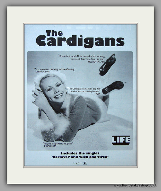 Cardigans (The) - Life.  Original Vintage Advert 1995 (ref AD10693)