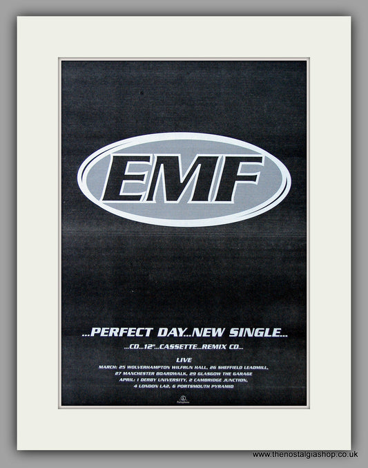 EMF - Perfect Day.  Original Vintage Advert 1995 (ref AD10725)