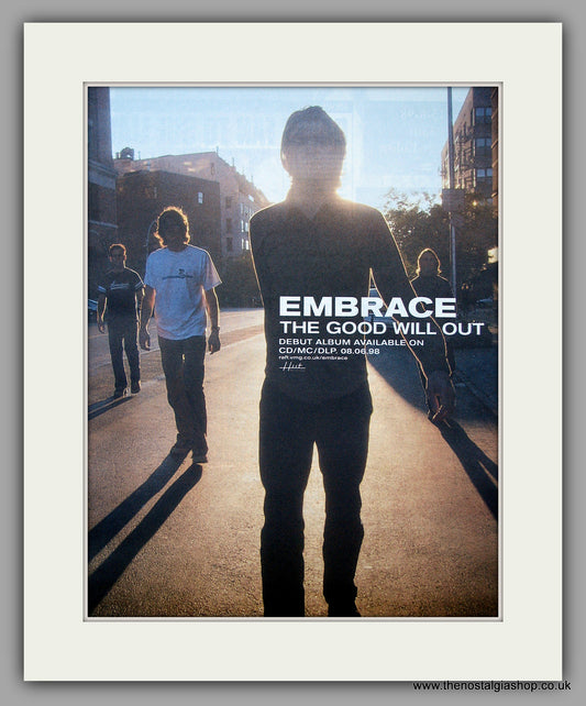 Embrace - The Good Will Out .  Original Vintage Advert 1998 (ref AD10734)