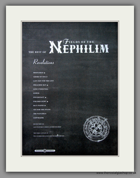 Fields Of The Nephilim - Revelations.  Original Vintage Advert 1993 (ref AD10751)