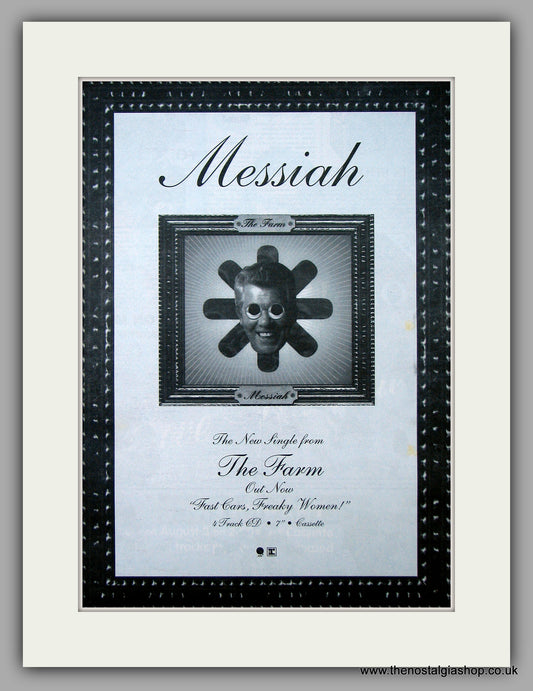 Farm (The) - Messiah.  Original Vintage Advert 1994 (ref AD10752)