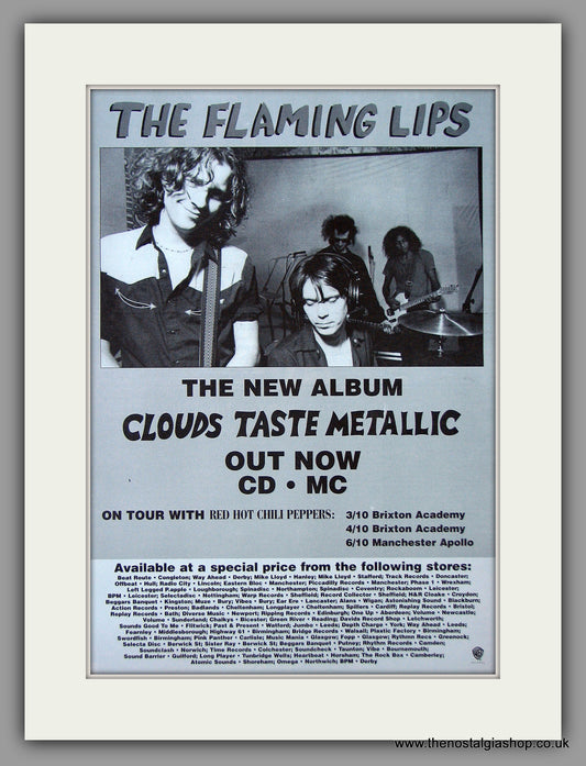 Flaming Lips (The) - Clouds Taste Metallic.  Original Vintage Advert 1995 (ref AD10754)