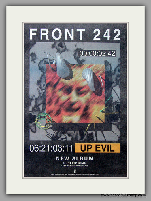 Front 242 - Up Evil.  Original Vintage Advert 1993 (ref AD10757)