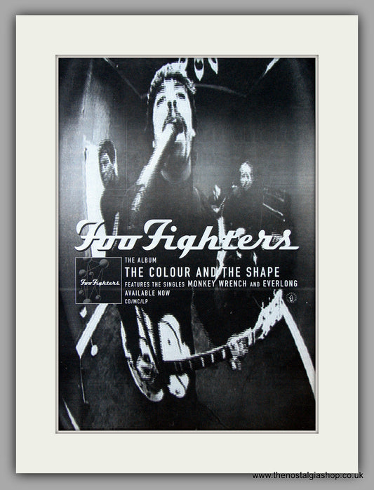 Foo Fighters - The Colour And The Shape. Original Vintage Advert 1997 (ref AD10783)