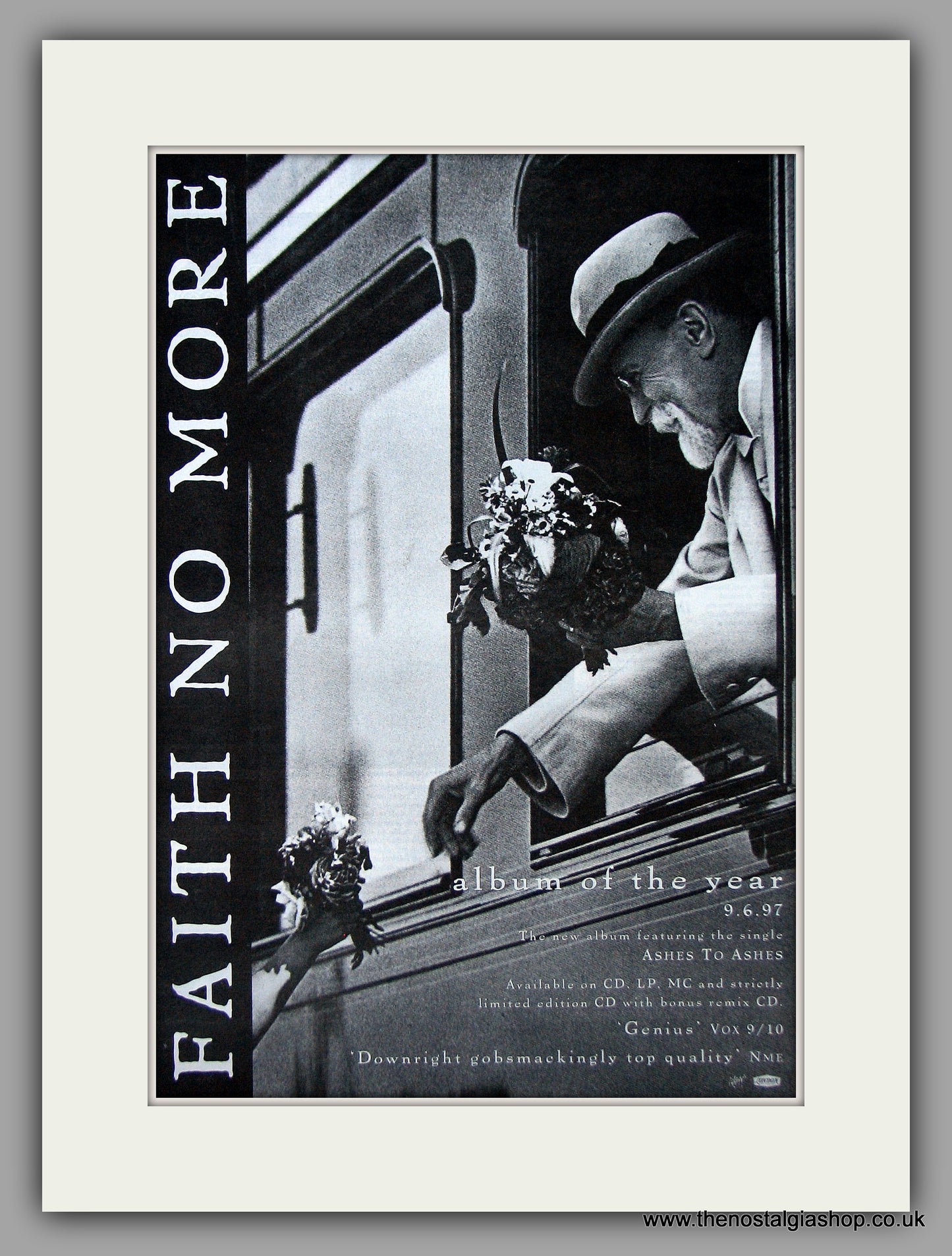 Faith No More - Album Of The Year. Original Vintage Advert 1997 (ref AD10784)