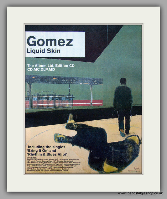 Gomez - Liquid Skin. Original Vintage Advert 1999 (ref AD10794)