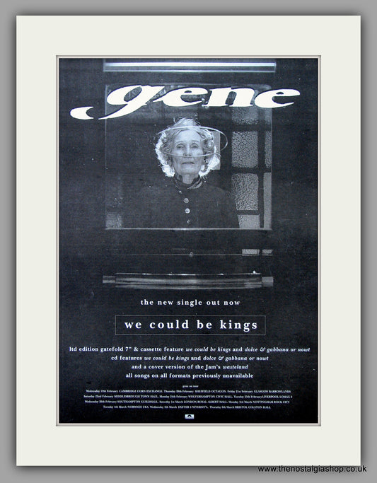 Gene - We Could Be Kings. Original Vintage Advert 1997 (ref AD10796)