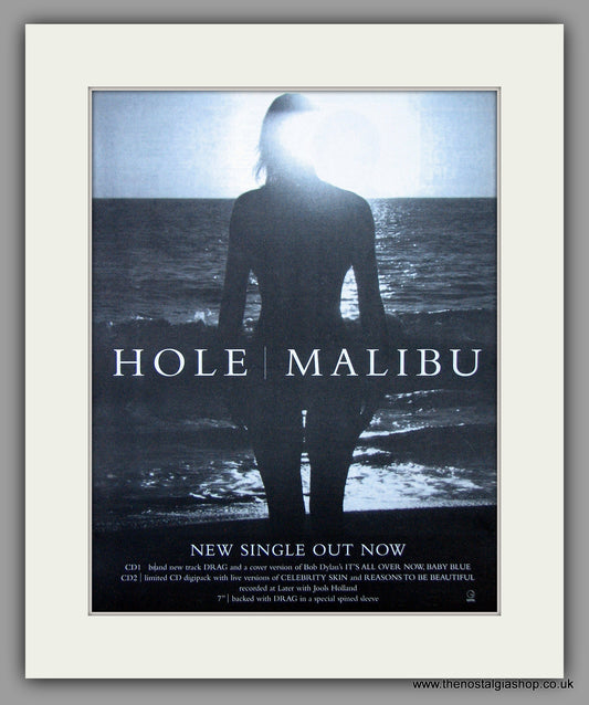 Hole - Malibu. Original Vintage Advert 1999 (ref AD10809)