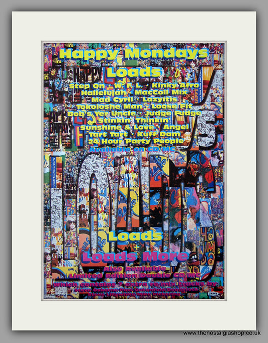 Happy Mondays - Loads. Original Vintage Advert 1995 (ref AD10812)