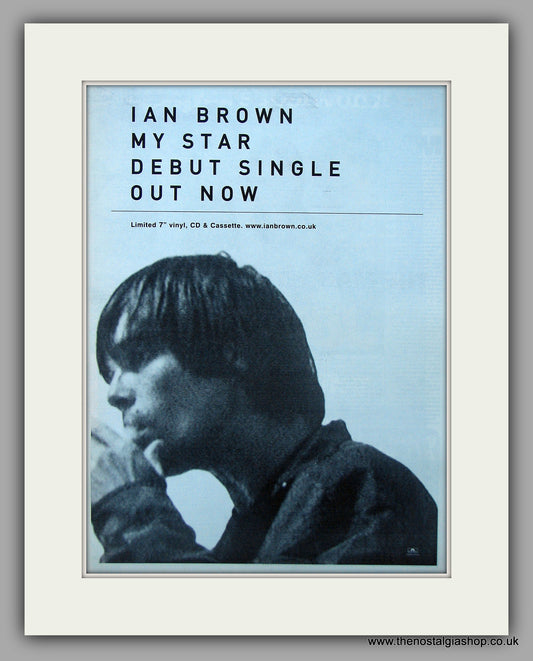 Ian Brown - My Star. Original Vintage Advert 1998 (ref AD10815)