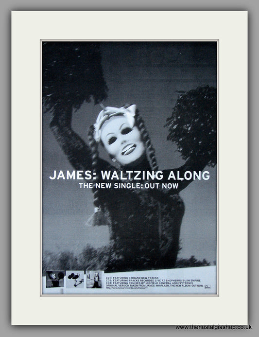 James - Waltzing Along. Original Vintage Advert 1997 (ref AD10832)