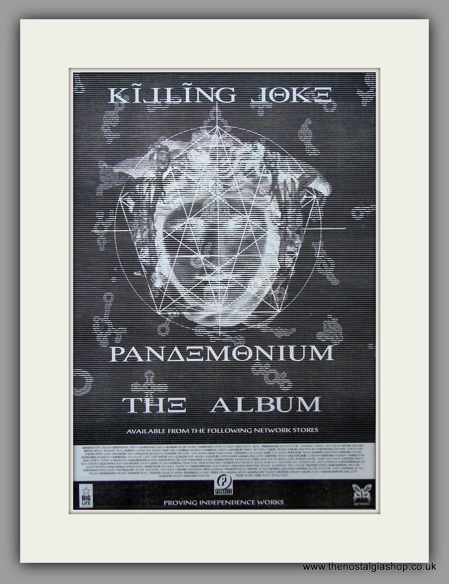 Killing Joke - Pandemonium. Original Vintage Advert 1994 (ref AD10844)