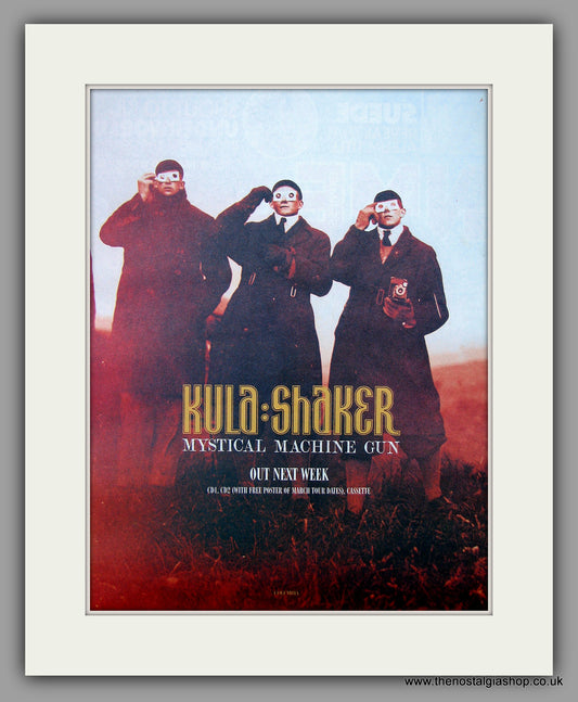 Kula Shaker - Mystical Machine Gun. Original Vintage Advert 1999 (ref AD10846)