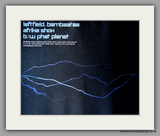 Leftfield - Bambaataa. Original Vintage Advert 1999 (ref AD10870)