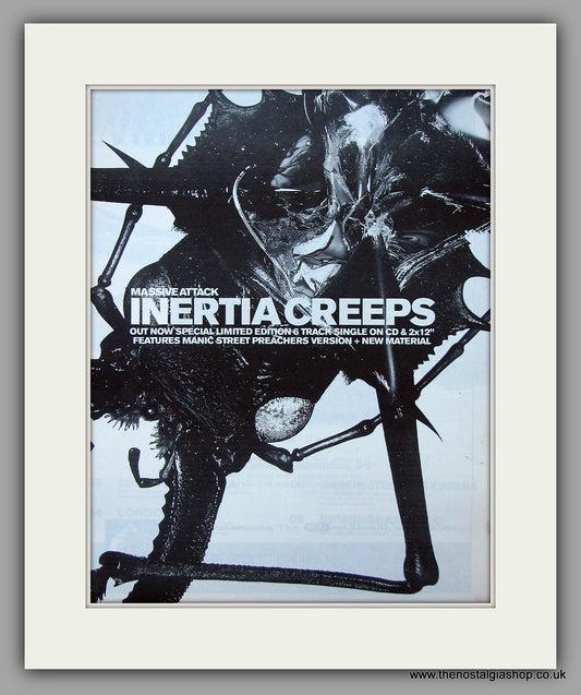 Massive Attack - Inertia Creeps. Original Vintage Advert 1998 (ref AD10886)