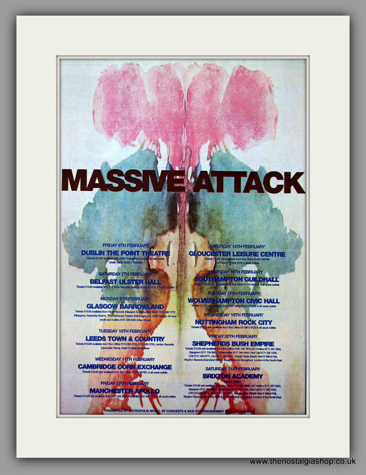 Massive Attack - Tour Dates. Original Vintage Advert 1997 (ref AD10889)