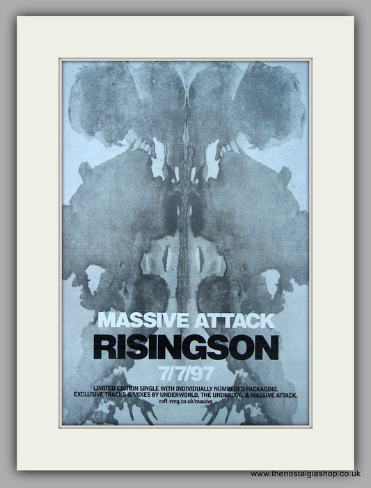 Massive Attack - Rising Son. Original Vintage Advert 1997 (ref AD10890)