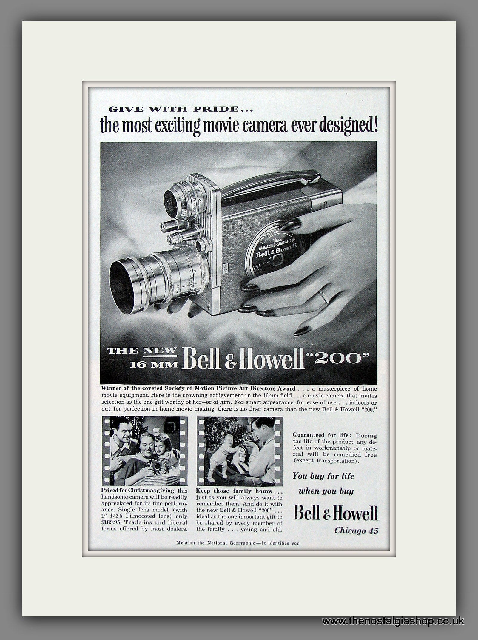 Bell & Howell 16mm magazine 2024 camera 200