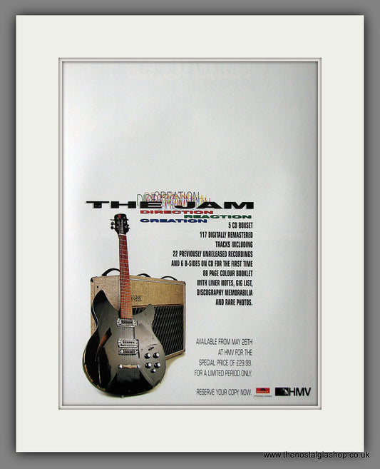 Jam (The) Direction, Reaction, Creation. 1997 Original Advert (ref AD55415)