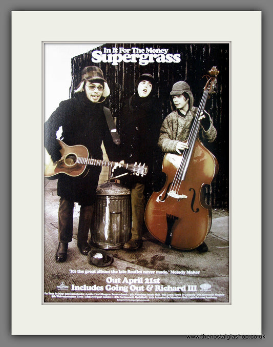 Supergrass. In It For The Money. 1997 Original Advert (ref AD55416)