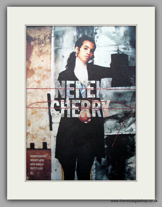 Neneh Cherry - Money Love. Original Vintage Advert 1992 (ref AD10924)