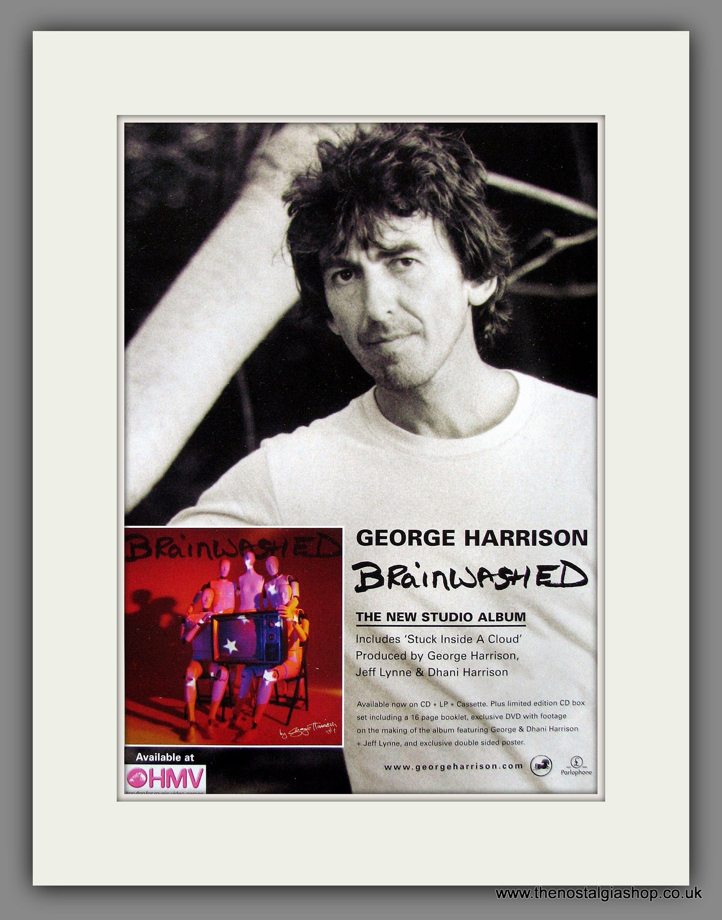 George Harrison. Brainwashed. 2002 Original Advert (ref AD55427)