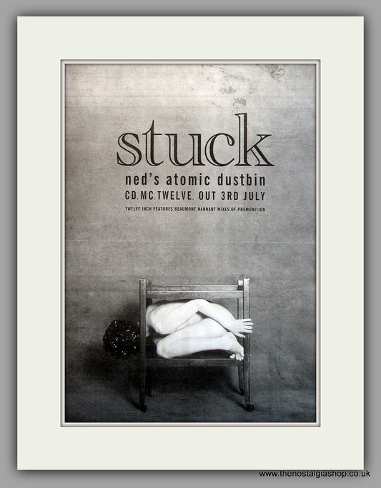 Ned's Atomic Dustbin - Stuck. Original Vintage Advert 1995 (ref AD10928)