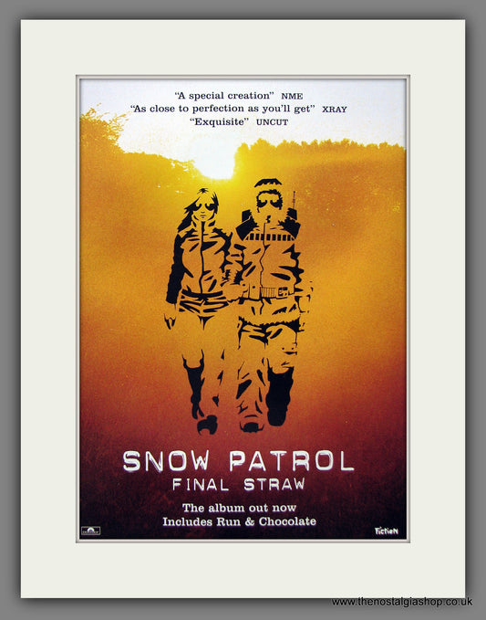 Snow Patrol. Final Straw. Original Music Advert 2004 (ref AD55462)