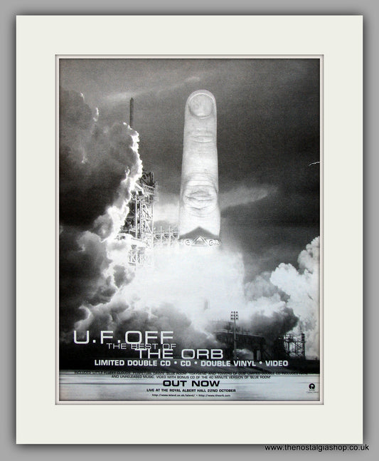 Orb (The) -  U.F. Off. The Best Of The Orb. Original Vintage Advert 1998 (ref AD10940)