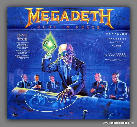 Megadeth. Rust In Peace. Original Music Advert 1990 (ref AD55474)