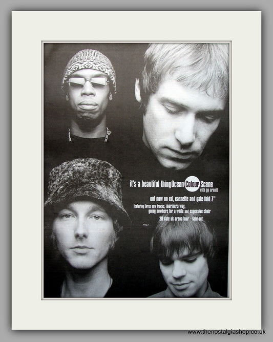 Ocean Colour Scene - It's A Beautiful Thing. Original Vintage Advert 1998 (ref AD10951)