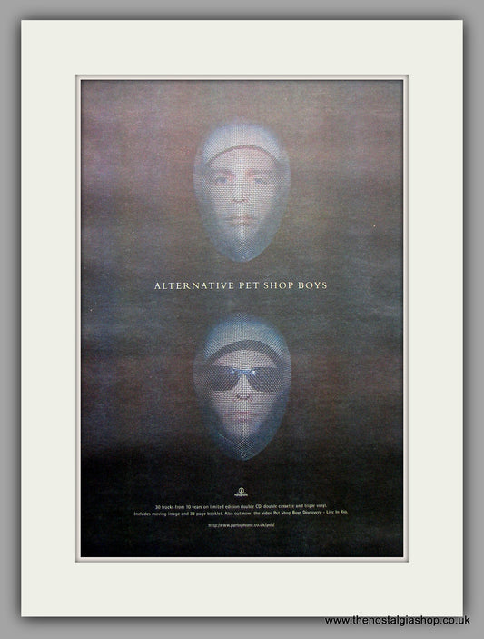 Pet Shop Boys Alternative. Original Vintage Advert 1995 (ref AD10974)