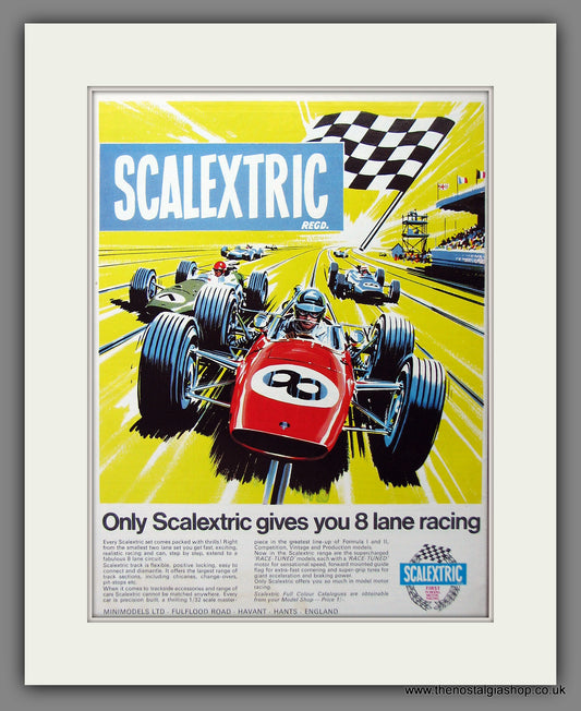 Scalextric Model Motor Racing. Original Advert 1966 (ref AD55356)