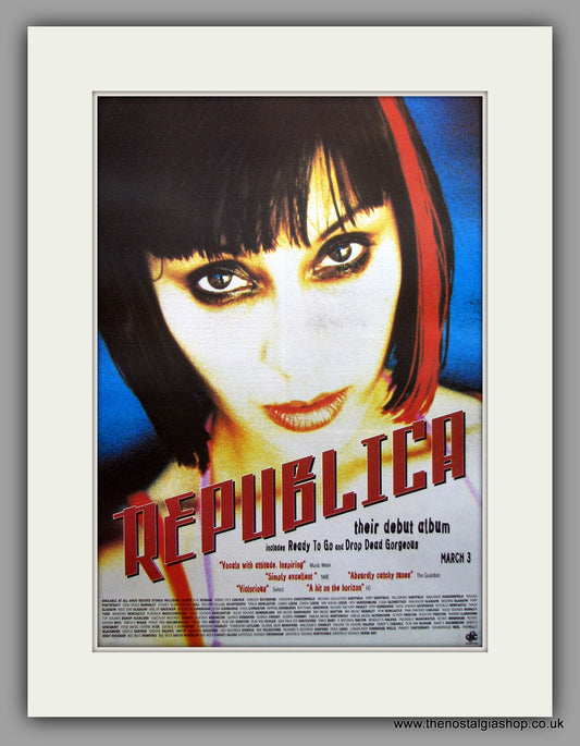 Republica - Debut Album. Original Vintage Advert 1997 (ref AD11008)