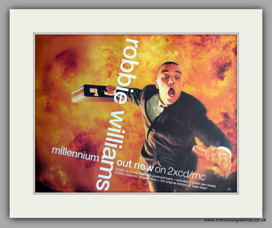 Robbie Williams - Millennium. Original Vintage Advert 1999 (ref AD11009)