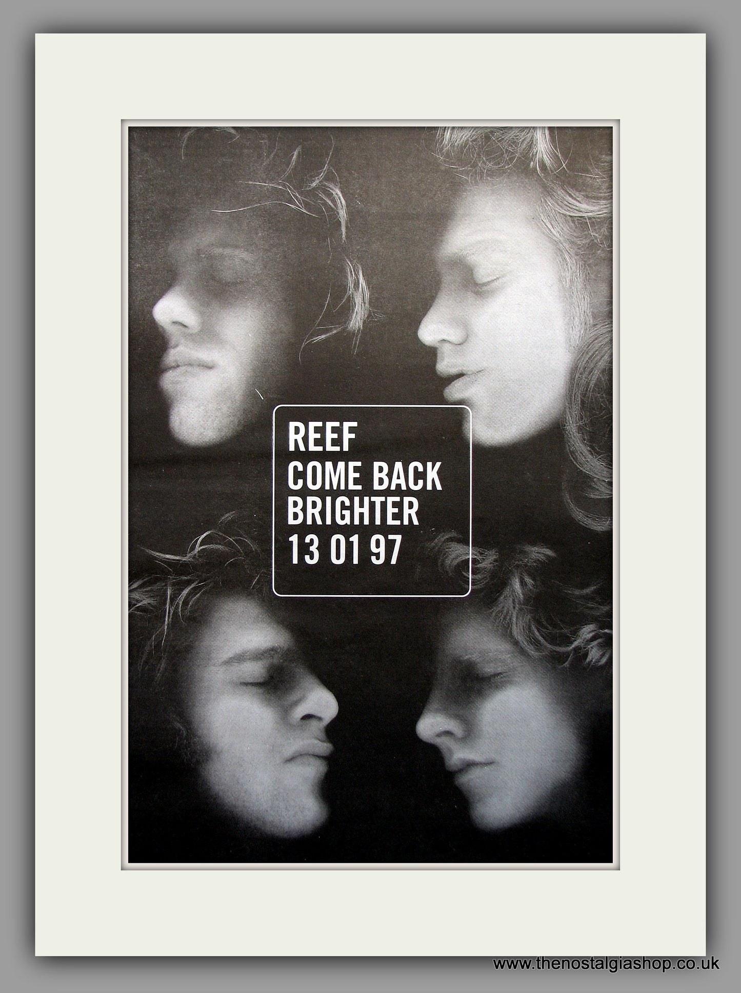 Reef - Come Back Brighter. Original Vintage Advert 1997 (ref AD11015)