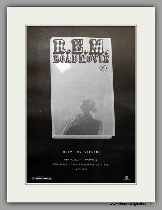 R.E.M -  Roadmovie. Original Vintage Advert 1996 (ref AD11018)