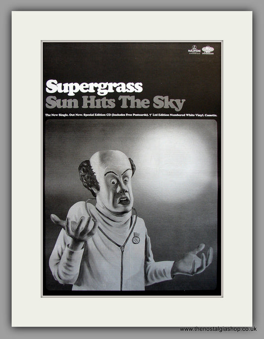 Supergrass. Sun Hits The Sky. Original Vintage Advert 1997 (ref AD11039)